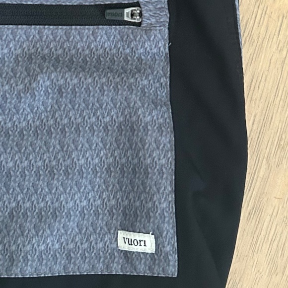 VUORI MEN'S LINED BLACK SHORTS DRAWSTRING MEDIUM M - Picture 6 of 8